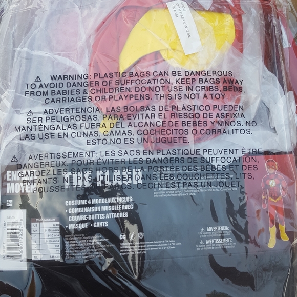The Flash child deluxe costume new - Picture 9 of 11